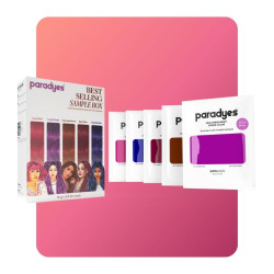 Paradyes Top 5 Colors Sample Box (Carola Pink, Comrii Purple, Chocolate Brown, Ruby Wine & Rudolphi Blue)