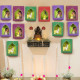 LED Jharokha Diyas Set of 12 Diwali Decoration Items with Candle, Home Decor Items Festive Decor Item, DIY Craft Traditional Jharokha Box for Hanging (Pack of 12)