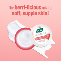 Joy Super Soft Skin Cream for 24 Hr Moisturization - Berries (300ml) - Lightweight & Oil Free Moisturizer For Instant Hydration | Non Sticky & Non Greasy Cream for Hands, Face & Body