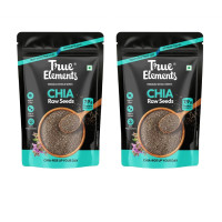 True Elements Chia Seeds 1kg (500g * 2) | Fibre Rich Seeds for Eating | Omega-3 Rich | Healthy Snacks | Best for Weight Management | Beat the Heat | Summer Seed