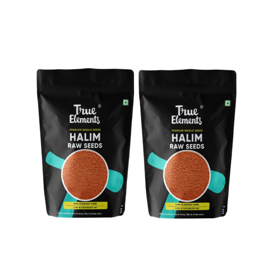 True Elements Halim Seeds 1kg (500gm*Pack of 2) | Aliv Seeds (Asaliya) for Hair Growth