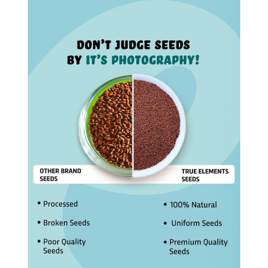 True Elements Halim Seeds 1kg (500gm*Pack of 2) | Aliv Seeds (Asaliya) for Hair Growth