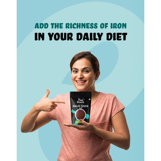 True Elements Halim Seeds 1kg (500gm*Pack of 2) | Aliv Seeds (Asaliya) for Hair Growth