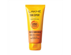 Lakme Sun Expert, SPF 50 PA+++ Tinted Sunscreen, 100g, for Sun Protection with Natural Matte Finish, Dermatologically Tested, Non- Sticky Formula, For All Skin Types