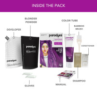 Paradyes Comrii Purple Semi-Permanent Hair Color Kit: Ammonia-Free, Lasts 8+ Washes, Ideal for Dark Hair, Enriched with Nourishing Conditioner Crème