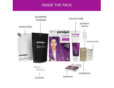 Paradyes Comrii Purple Semi-Permanent Hair Color Kit: Ammonia-Free, Lasts 8+ Washes, Ideal for Dark Hair, Enriched with Nourishing Conditioner Crème