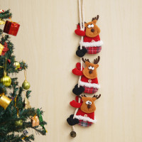 eCraftIndia Reindeer Wall Hanging Christmas Tree Decoration Items for Home Living Room Office Church Decor Xmas Gifts Hanging Ornaments Props