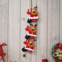 eCraftIndia Reindeer Wall Hanging Christmas Tree Decoration Items for Home Living Room Office Church Decor Xmas Gifts Hanging Ornaments Props