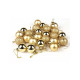 TIED RIBBONS Pack of 24 Christmas Tree Decoration Items Balls Hanging Ornaments Props Xmas Accessories (Plastic, Golden, 3.8 cm) - Christmas Decorations Items for Home Decor Office Church