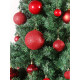TIED RIBBONS Pack of 24 Christmas Tree Decoration Items Balls Ornaments Hanging Props Xmas Accessories (Plastic, Red, 3.8 cm) - Christmas Decorations Items for Home Decor Office Church