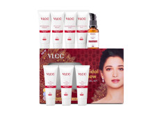 VLCC Bridal Glow Facial Kit - 147g | At-Home Facial With 3 Illuminator Strobe Creams - Gold Strobe Cream. Lilac Strobe Cream. Rose Strobe Cream | With Hyaluronic Acid, Niacinamide, and Vitamin C.