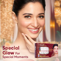 VLCC Bridal Glow Facial Kit - 147g | At-Home Facial With 3 Illuminator Strobe Creams - Gold Strobe Cream. Lilac Strobe Cream. Rose Strobe Cream | With Hyaluronic Acid, Niacinamide, and Vitamin C.