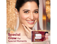 VLCC Bridal Glow Facial Kit - 147g | At-Home Facial With 3 Illuminator Strobe Creams - Gold Strobe Cream. Lilac Strobe Cream. Rose Strobe Cream | With Hyaluronic Acid, Niacinamide, and Vitamin C.