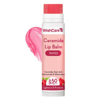 WishCare Tinted Lip Balm with SPF 50 PA+++ | Brightening Lip Balm for Dark Lips | Kojic Acid & Niacinamide | For Women | 5g
