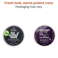 Nat Habit Men's Black GrapeLip Balm Fresh Infused Lip Butter With Grapeseed & Raw Honey For Lip Pigmentation, Lightening, Lip Repair, Dark And Chapped Lips,8gm Nat Habit Men's Black GrapeLip Balm Fresh Infused Lip Butter With Grapeseed & Raw Honey For Lip Pigmentation, Lightening, Lip Repair, Dark And Chapped Lips,8gm