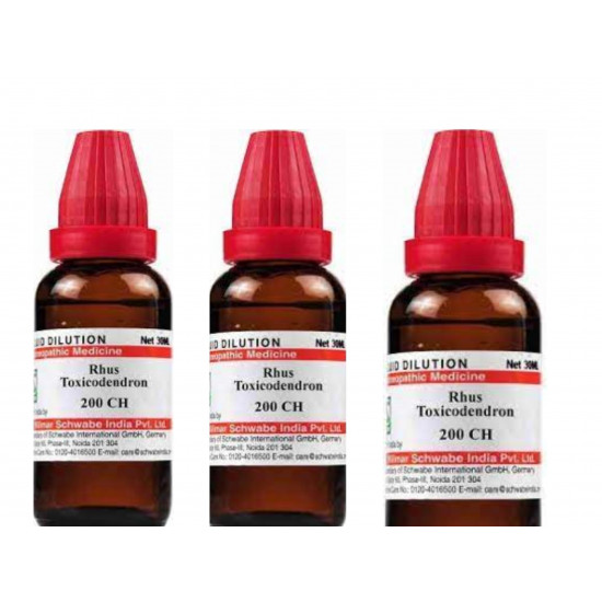 Dr. Willmar Schwabe India Rhus Tox 200 CH 30ml (Pack of 3)