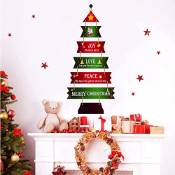 Expleasia, Exuberant & Luxury Decor Decorative Christmas Wall Hanging Wooden Art Decoration Item for Home | Office | Living Room | Bedroom (JoyLove-Tree)