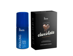 Formen JOYMAX Love Kit | Chocolate Flavor Condoms -10 Count and Prolong Spray - 30 g | Honeymoon Gift for Couples