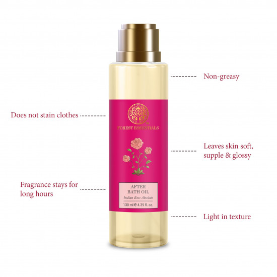 Forest Essentials After Bath Oil Indian Rose Absolute & Forest Essentials After Bath Oil Madurai Jasmine & Mogra Combo