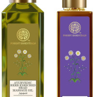 Forest Essentials Ayurvedic Herb Enriched Head Massage Oil Japapatti & Forest Essentials Hair Cleanser Amla Combo