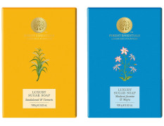 Forest Essentials Luxury Sugar Soap Sandalwood & Forest Essentials Luxury Sugar Soap Madurai Jasmine & Mogra Combo