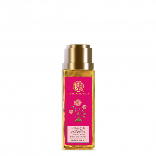 Forest Essentials Ayurvedic Herb Enriched Head Massage Oil Japapatti & Forest Essentials Delicate Facial Cleanser Mashobra Honey Combo