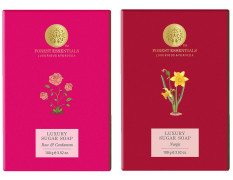 Forest Essentials Luxury Sugar Soap Nargis Ayurvedic Luxury Handmade Soap & Forest Essentials Luxury Sugar Soap Rose Combo