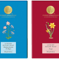 Forest Essentials Luxury Sugar Soap Nargis Ayurvedic Luxury Handmade Soap & Forest Essentials Luxury Sugar Soap Madurai Jasmine & Mogra Combo