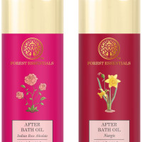 Forest Essentials After Bath Oil Indian Rose Absolute & Forest Essentials After Bath Oil Nargis Combo