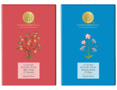Forest Essentials Luxury Sugar Soap Madurai Jasmine & Mogra & Forest Essentials Luxury Sugar Soap Bitter Orange & Cinnamon Ayurvedic Combo