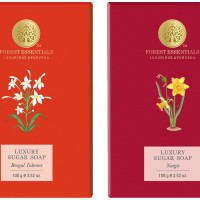 Forest Essentials Luxury Sugar Soap Nargis Ayurvedic Luxury Handmade Soap & Forest Essentials Luxury Sugar Soap Bengal Tuberose Ayurvedic Combo