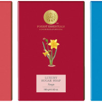 Forest Essentials Luxury Sugar Soap & Forest Essentials Luxury Sugar Soap Bitter Orange & Forest Essentials Luxury Sugar Soap Madurai Jasmine & Mogra