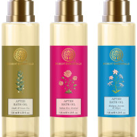 Forest Essentials After Bath Oil Indian Rose Absolute & Forest Essentials After Bath Oil Oudh & Forest Essentials After Bath Oil Madurai Jasmine & Mogra