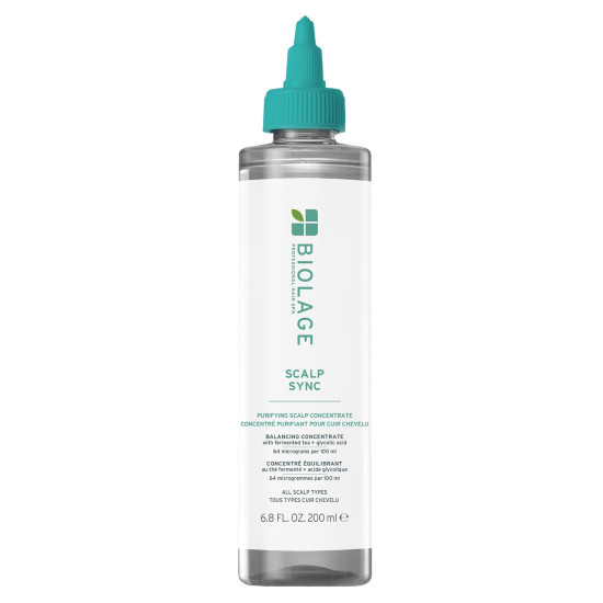 Biolage ScalpSync Concentrate –Scalp Exfoliating & Purifying Treatment, Clarifies Build-Up & Balances Scalp for upto 72hrs-With Fermented Tea Blend & Glycolic Acid, 200ml Biolage ScalpSync Concentrate –Scalp Exfoliating & Purifying Treatment, Clarifies Build-Up & Balances Scalp for upto 72hrs-With Fermented Tea Blend & Glycolic Acid, 200ml
