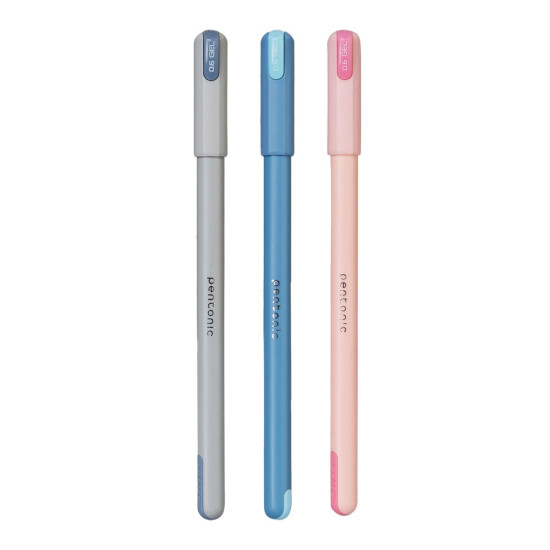 Pentonic Frost 0.6mm Gel Pen Tumbler Pack | Multicolour Pastel Body | Blue, Black & Red Ink | Set of 100 Pentonic Frost 0.6mm Gel Pen Tumbler Pack | Multicolour Pastel Body | Blue, Black & Red Ink | Set of 100