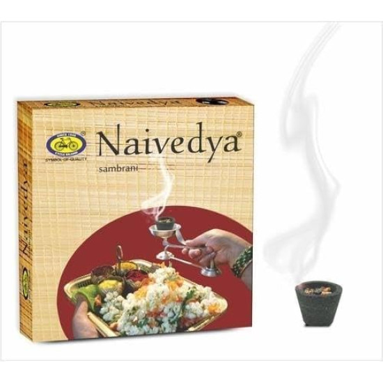 Jaisakshi Cycle Pure Om Shanthi Naivedya Jumbo Sambrani Dhoop - 12 Pieces