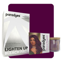 Paradyes Semi-permanent Bekaraar Burgundy DIY Conditioner Based Hair Colour 120 gm and Lighten Up! Bleach Pack 30 Vol. for all Hair Types
