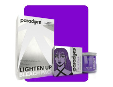 Paradyes Semi-permanent Electric Purple DIY Conditioner Based Hair Colour 120 gm and Lighten Up! Bleach Pack 30 Vol. for all Hair Types
