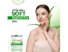 Attar Ayurveda Natural Aloe vera gel for Face, Skin & Hair (200 ml) | With Vit-E and Cucumber extracts | Non-Sticky, Free from Parabens, Silicon, Mineral oil