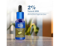 Blue Nectar AHA Face Serum with Plant-Based Glycolic Acid from Sugarcane for Deep Exfoliation | AHA Peeling Solution & Exfoliating Face Serum for Women & Men (14 Herbs, 30 ml)