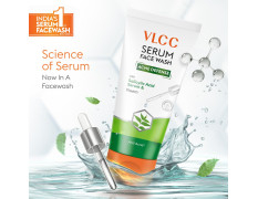 VLCC Serum Facewash - 100ml | with Salicylic Acid Serum to Unclog Pores & Neem to Prevent Acne | Dermatologically Tested | Kills 99% germs that cause acne