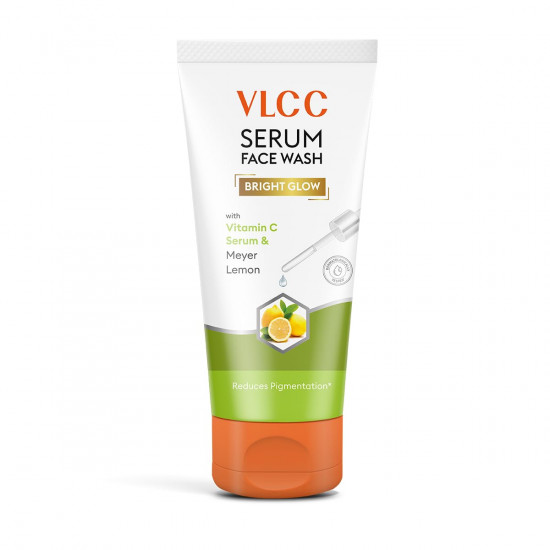 VLCC Serum Facewash - 100ml | with Vitamin C Serum Rich in Antioxidants & Meyer Lemon to Reduce Hyperpigmentation & Bright Glow | Dermatologically Tested