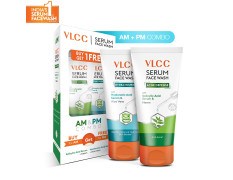 VLCC Salicylic Acid & Neem Serum Facewash - 150 ml to Prevent Acne for AM | with Free Hyaluronic Acid & Aloe Vera Serum Facewash - 150 ml to Strengthen Skin Barrier for PM (B1G1)
