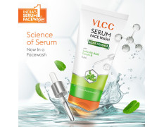 VLCC Serum Facewash - 100ml | with Salicylic Acid Serum to Unclog Pores & Tulsi to Clears Acne Scars | Dermatologically Tested | Kills 99% germs that cause acne