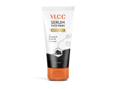 VLCC Serum Facewash - 100ml | with Vitamin C Serum Rich in Antioxidants & Charcoal for Oil Control and Detoxifies Skin & Bright Glow | Dermatologically Tested