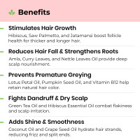 Avimee Herbal Javakusum Hibiscus Hair Oil | For Soft & Silky Texture | Loaded with Vitamin C, Flavonoids, Amino Acids, Mucilage Fiber, and Antioxidants | 100 ml
