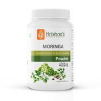 Krishna's Herbal & Ayurveda Pure Moringa Leaf Powder (100gms), Drumstick Leaf Powder Good for Hair, Skin and Immunity, Rich in Multivitamins