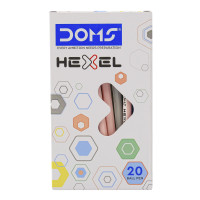 DOMS HEXEL PEN BLUE 20 PCS BOX