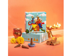 PHOOL LUXURY INCENSE Ayodhya Incense Cones-Soumya Chandan Fragrance|Special Pooja Pack Flowers Offered At Ayodhya Temples|Pack Of 40 Dhoop Cones|No Charcoal&Chemical|Free Dhoop Stand Inside