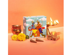 PHOOL LUXURY INCENSE Ayodhya Incense Cones-Soumya Chandan Fragrance|Special Pooja Pack Flowers Offered At Ayodhya Temples|Pack Of 40 Dhoop Cones|No Charcoal&Chemical|Free Dhoop Stand Inside